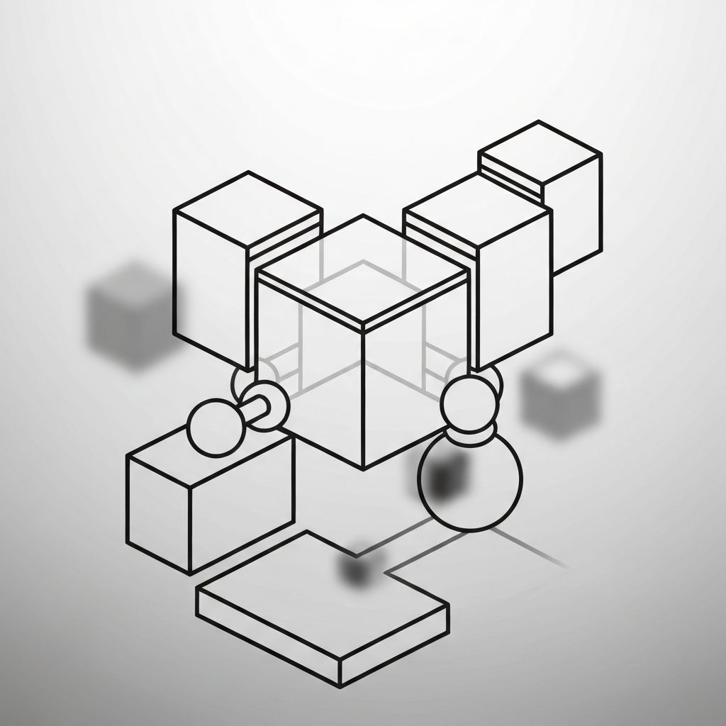 Abstract data protection and privacy imagery